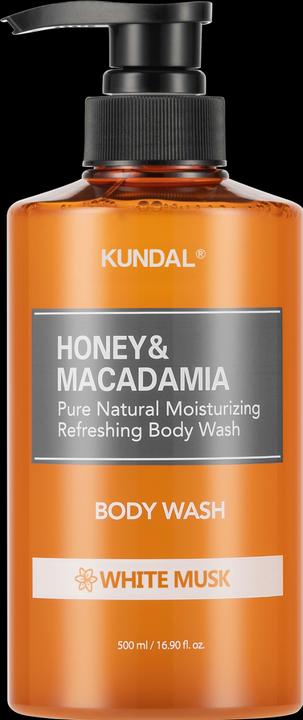 Kundal Honey and Macadamia Pure Body Wash White Musk 500ml (500 ml)
