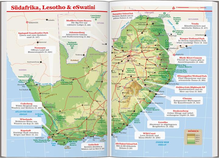 Produktbild Reiseführer Südafrika, Lesotho & eSwatini (Deutsch, Ashley Harrell, Anthony Ham, Robert Balkovich, Simon Richmond, Lucy Corne, Shawn Duthie, 2023)