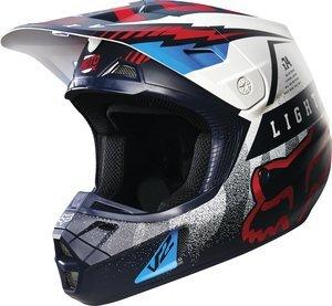 Actual product image Fox Helmet V2 Vicious Blue-White (XL)