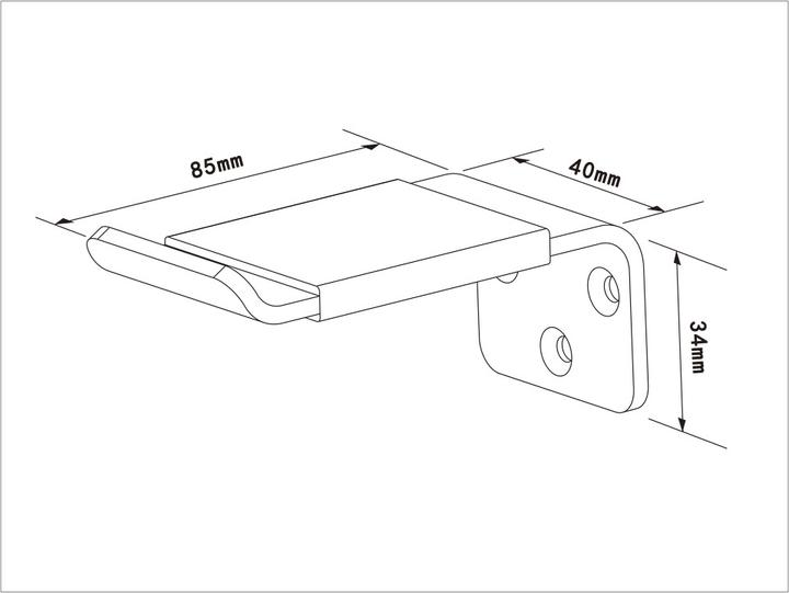 Immagine prodotto Multibrackets Porta cuffie a parete, alluminio, argento, max 1 kg