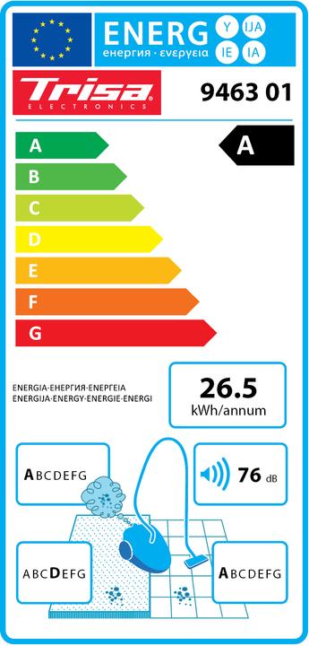 Energie-Label Trisa Comfort Clean T6301