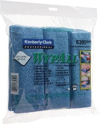 Actual product image Kimberly-Clark Microfibre cloth Kimberly Clark WYPALL 40 x 40 cm Blue 1 ply Material: Microfibre, 4 packs x 6 T (6 pcs.)