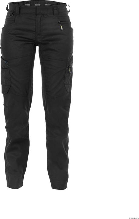 Actual product image Dassy Ladies' stretch trousers Helix anthracite grey/black, size 44 (34)
