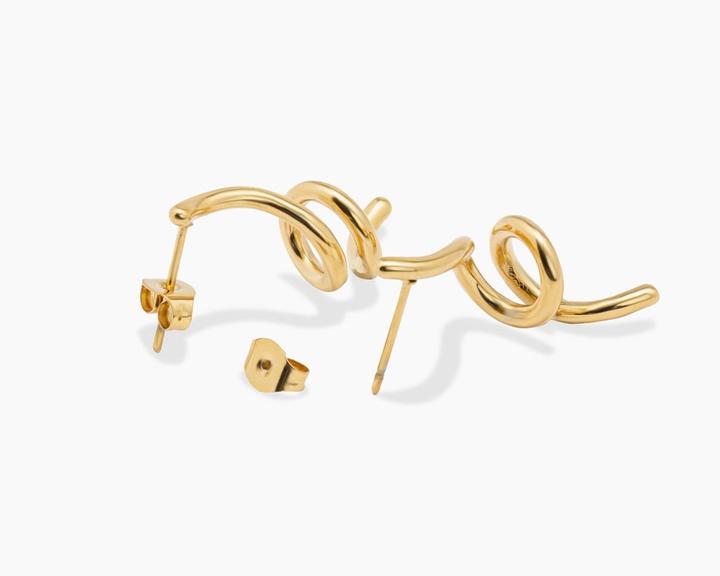 Actual product image Sensora Jewelry Swirly earrings (Stainless steel)