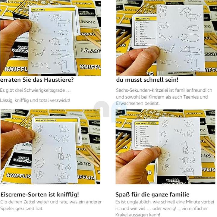 Immagine prodotto Gamely SCRITZELEI IN SEI SECONDI - Il gioco di disegno (probabilmente) più veloce del mondo (Tedesco)