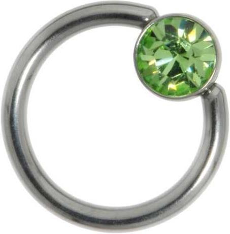 Bijouteria 1.2mm Piercingstab (Edelstahl, Swarovski Kristall)