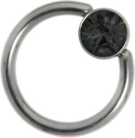 Bijouteria 1.2mm Piercingstab (Edelstahl, Swarovski Kristall)