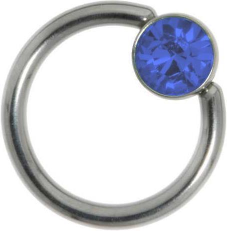 Bijouteria 1.2mm Piercingstab (Edelstahl, Swarovski Kristall)