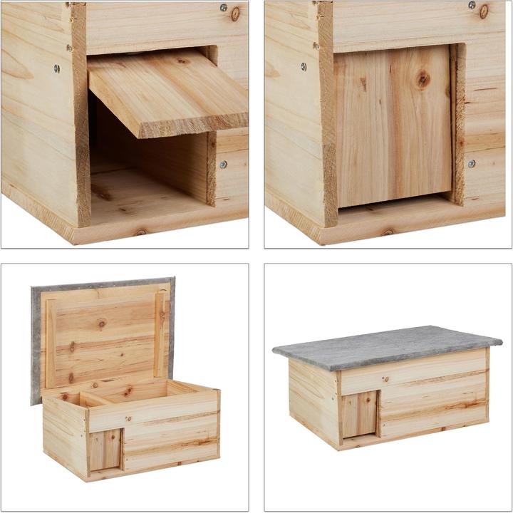 Actual product image Relaxdays Hedgehog House Building Kit