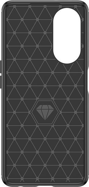 Produktbild Hurtel Flexible Hülle mit Carbonmuster für Oppo A98 5G Carbon Case - Schwarz (Oppo A98)
