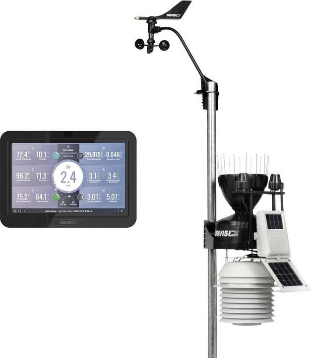 Produktbild Davis Vantage Pro 2 6263 EU Funk-Wetterstation Wind Regen UV Solar 24h BelÃ¼ftung