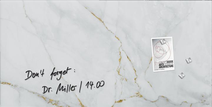 Actual product image Sigel Glass Magnet Board Artverum with Design (Magnet board, 91 x 46 cm)