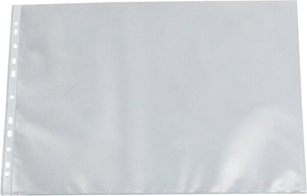 Actual product image Büroring Leaflet cover, DIN A3 landscape, colourless, PP film, 80 my, grained surface, open top, Euro (A3, 10 x)