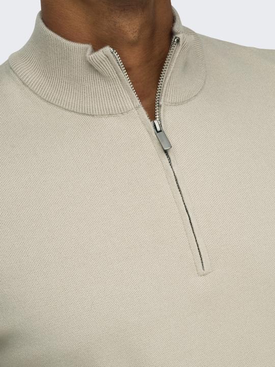 Actual product image Only & Sons Onscooper Reg 12 Half Zip High Neck Knit (XXL)