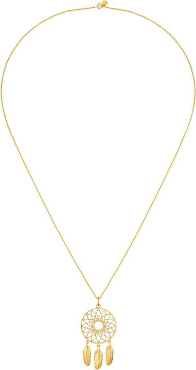 Immagine prodotto Glanzstücke München Collana da donna con piume in argento - 35034 (Argento, 70 cm)