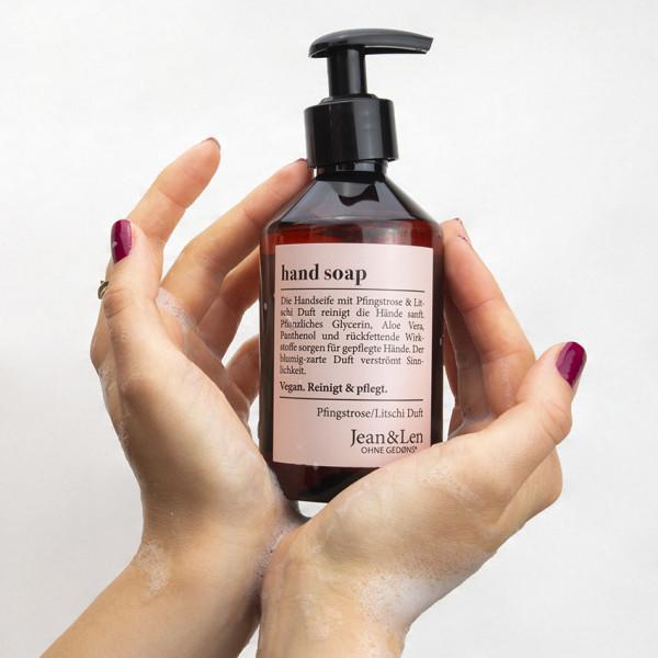 Actual product image Jean & Len Hand Soap Peony and Litchi (Liquid soap, 250 ml)