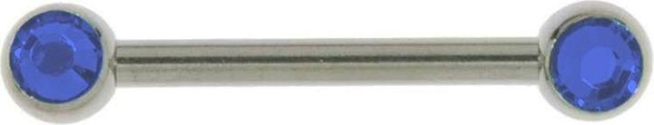 Bijouteria Brustpiercing (Chirurgenstahl 316L, Premium Kristall)