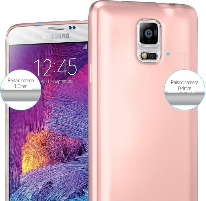 Actual product image Cadorabo Hard Cover Matt Metal Case for Samsung Galaxy NOTE 4 (Samsung Galaxy Note 4)