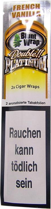 Blunt Wraps Double Platinum French Vanilla 2 en 1