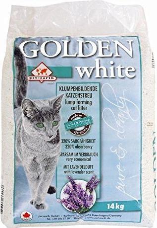 Produktbild Pet-Earth Katzenstreu Goldgrau-weisser Lavendel (Parfümiert, Klumpend, Nicht staubend, 14 kg)