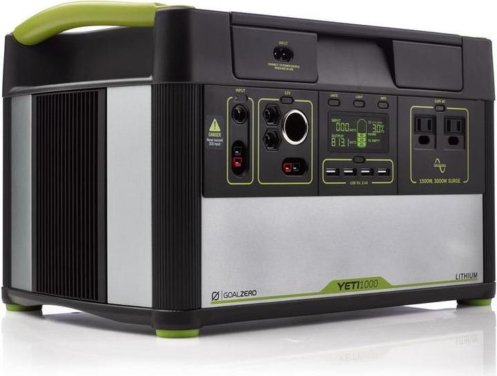 Goal Zero Yeti 1000 Lithium Solar Generator (1045 Wh, 18.10 kg)