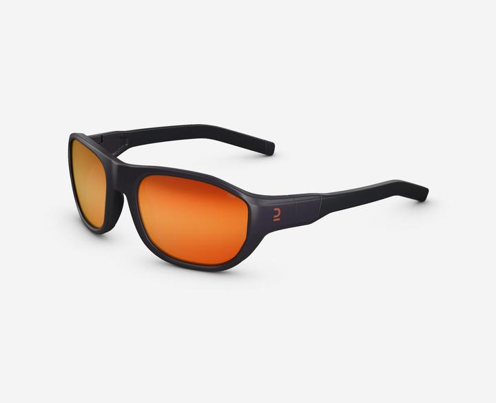 Quechua Sonnenbrille Wandern MH T500 Kinder 6–10 Jahre Kategorie 4 dunkelblau/orange