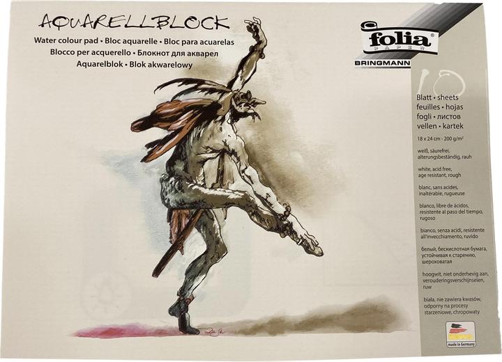 Actual product image Folia Watercolour Block (18 x 24 cm, Hardcover)