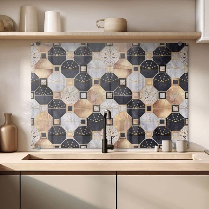 Image du produit Trenddeko Art déco : or et noir (40 x 60 cm)