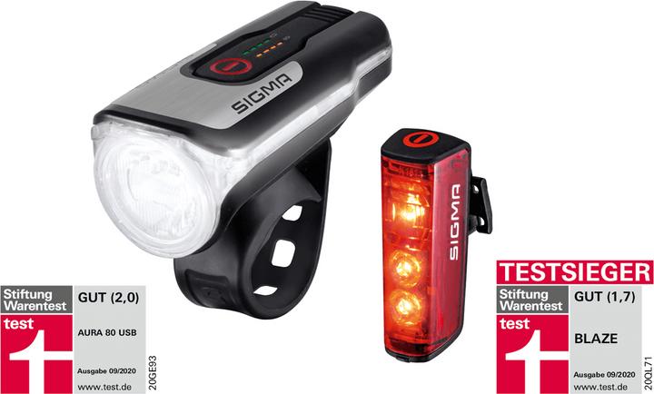 Image du produit Sigma Sport Aura 80/Blaze (80 lm, 80 lm)