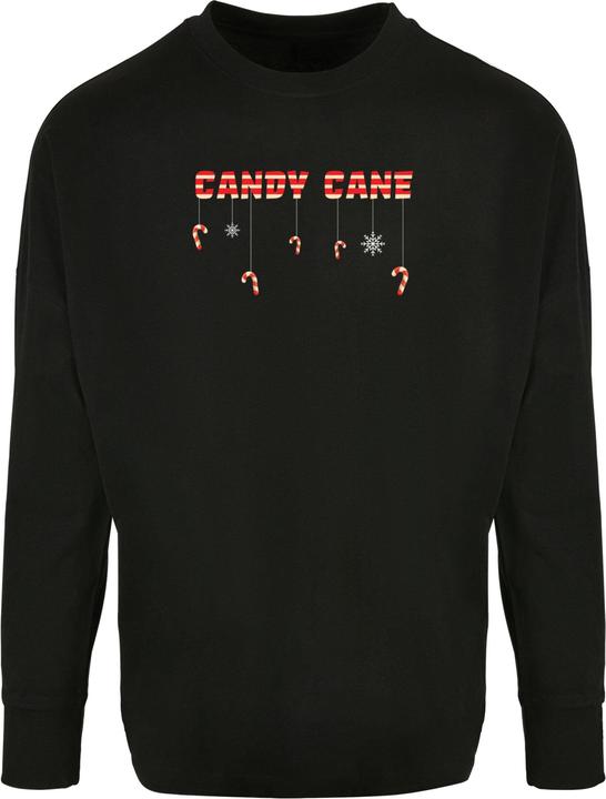 Merchcode Candy Cane Oversized Cut On Sleeve Longsleeve - 115087