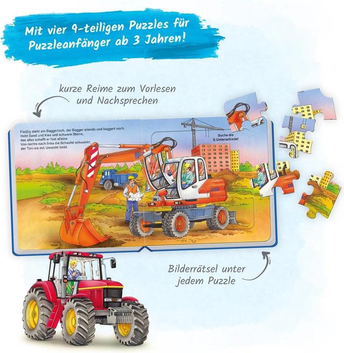 Produktbild Puzzlebuch Fahrzeuge (10 Teile)