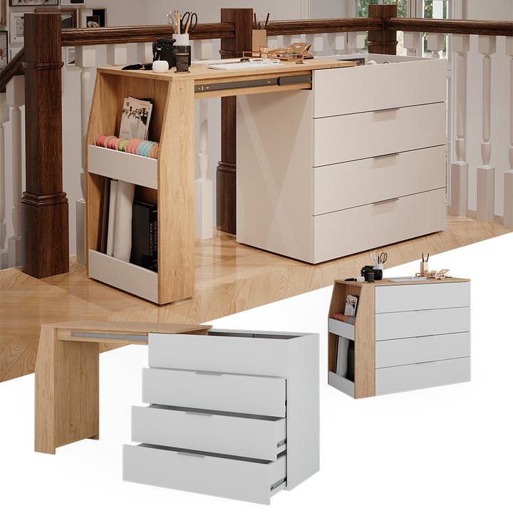 Actual product image Vicco Basteltisch Iva (95.50 cm, 47 cm)
