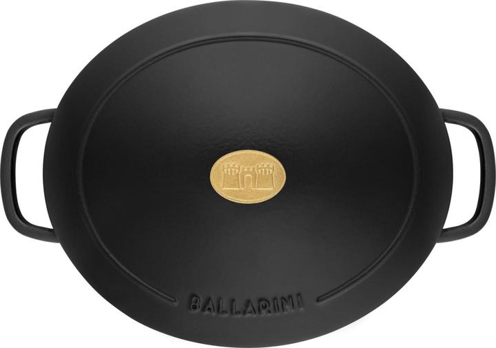 Image du produit Ballarini Cocotte BELLAMONTE 37 cm ovale 9,5 litres en fonte noire (37 cm, Cocotte + faitout, Fonte)