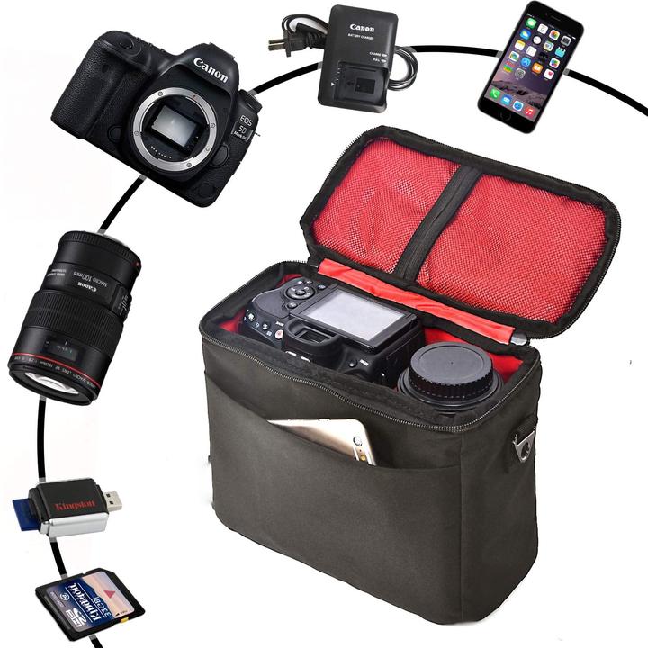 Produktbild Only-Bags.Store Kameratasche SLR Kameratasche SLR Fototasche für Spiegelreflexkameras Kompatibler Objektivblitz (Kamera Schultertasche)