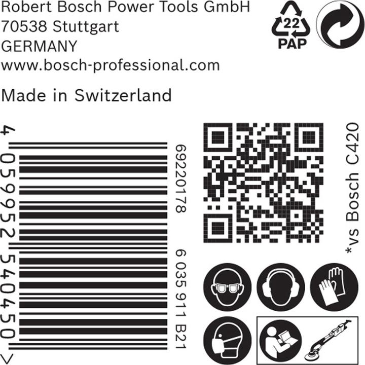 Image du produit Bosch Professional Zubehör Filet de ponçage Expert M480 pour ponceuse pour cloisons sèches, 225 mm, G 80, 25 pces. (80)