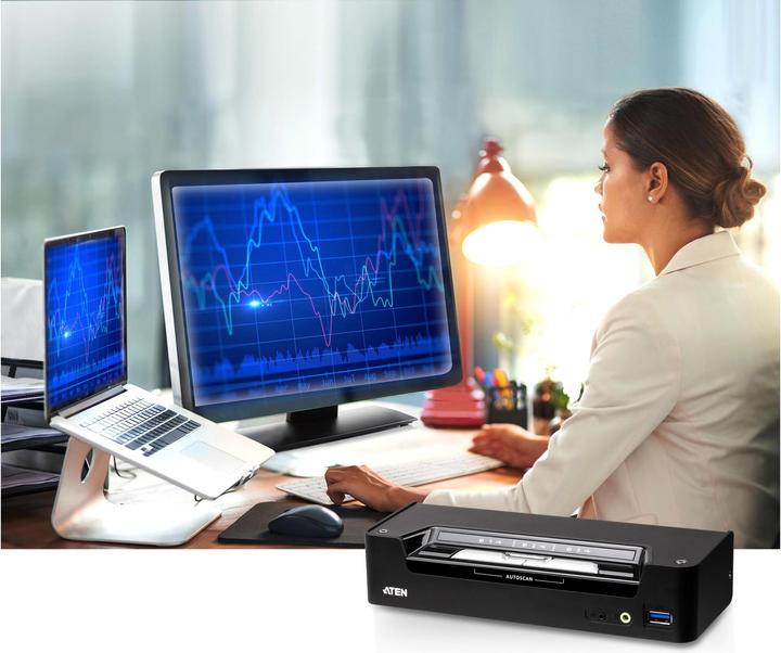 Actual product image Aten KVM switch, DP
