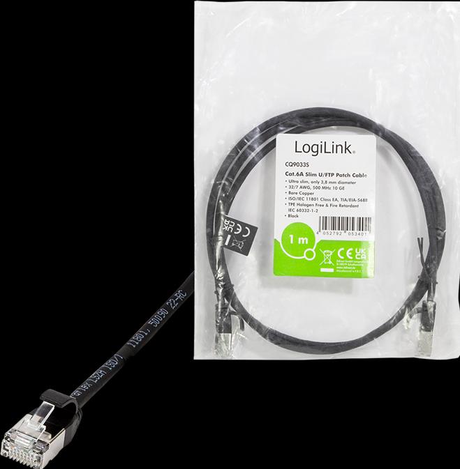 Actual product image LogiLink Network cable (STP, CAT6a, 1 m)