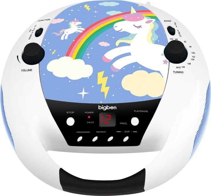 Produktbild Bigben CD Player CD52 - Unicorn mit Mikrofon