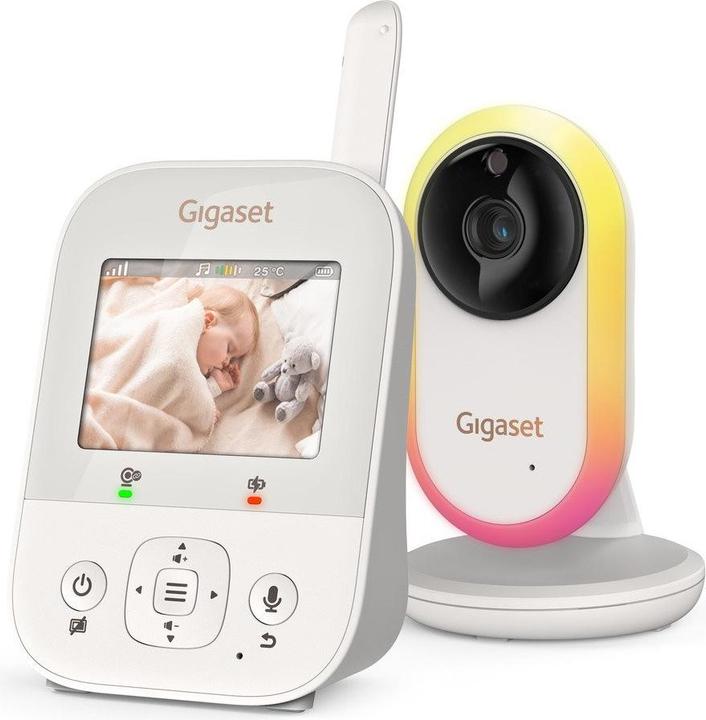 Produktbild Gigaset Baby 300 Video-Babyphone cream white/warm grey (Babyphone mit Kamera, 300 m)