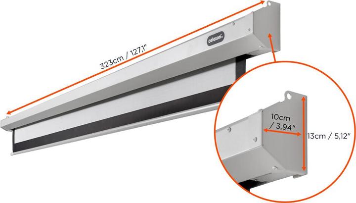 Produktbild Celexon Economy electric screen - Leinwand - Deckenmontage möglich, geeignet für Wandmon (142.52", 4:3)