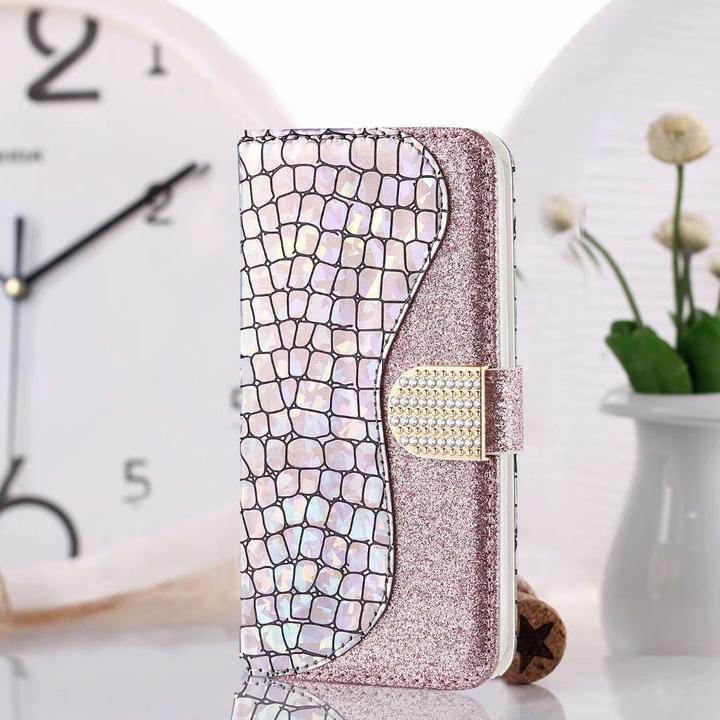 Image du produit PhoneLook Fourre Flip Croco Strass (Apple iPhone 11 Pro)