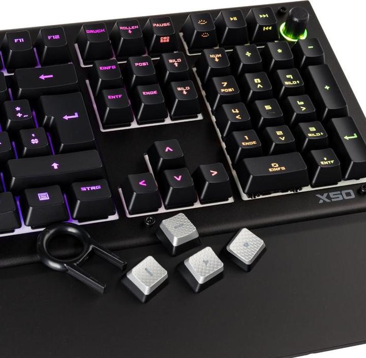 Image du produit Das Keyboard X50Q, DE Layout, soft tactile Omron (DE, Filaire)