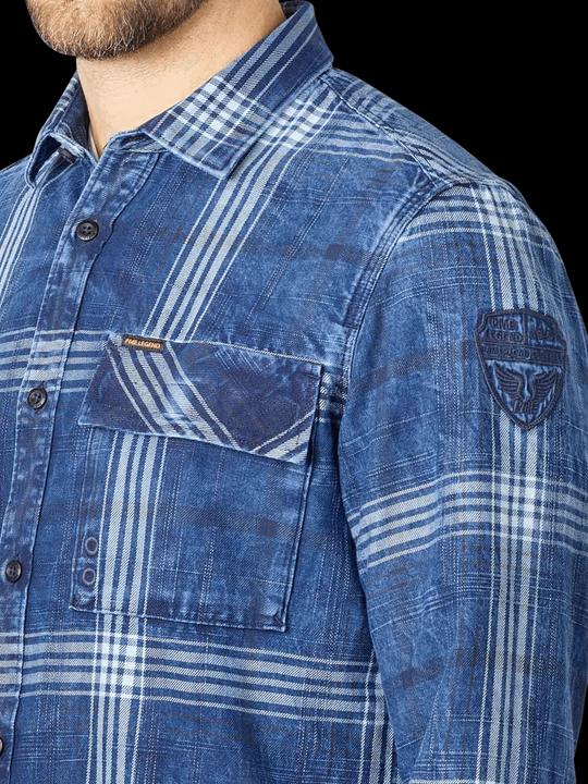 Immagine prodotto Pme Legend Blue Indigo Shirt Slub Check Real Indigo (L)