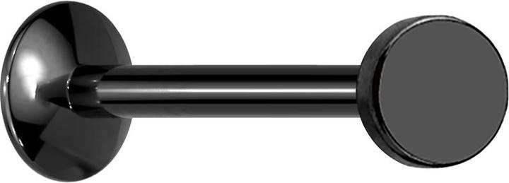 Immagine prodotto Star Piercing Micro UFO Labret filetto interno nero con disco (senza ottone)