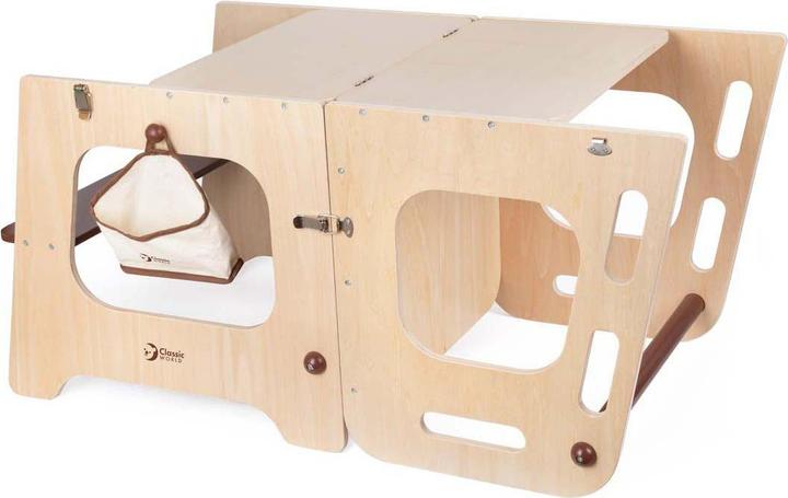 Actual product image Classic World Lernturm und Tisch aus Holz, 2-in-1, verstellbar, 90
