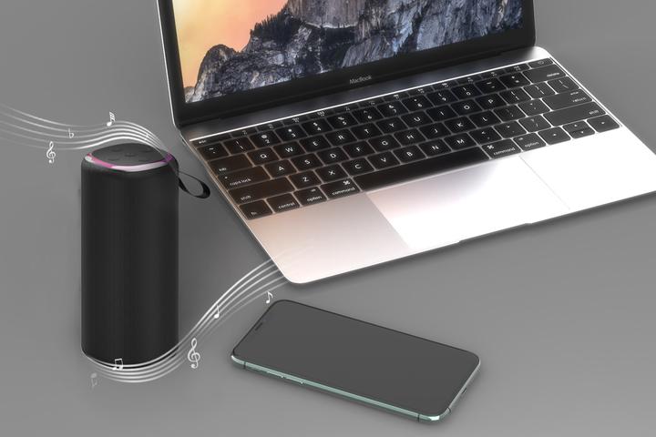 Actual product image Gembird SPEAKER BLUETOOTH/SPK-BT-LED-08L (4 h)