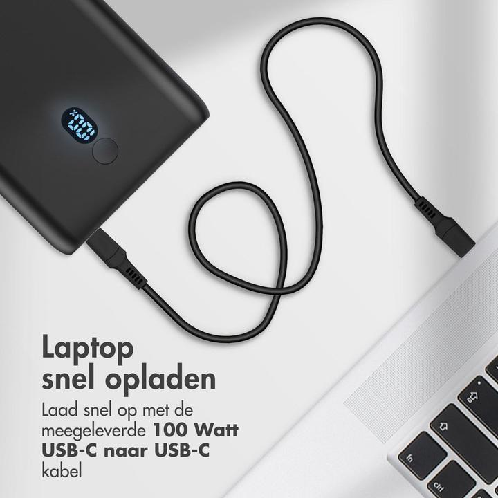 Actual product image iMoshion imoshionÂ® Powerbank 20000 mAh - Geschikt voor Laptop - Snellader 100W - Power Delivery (20000 mAh)