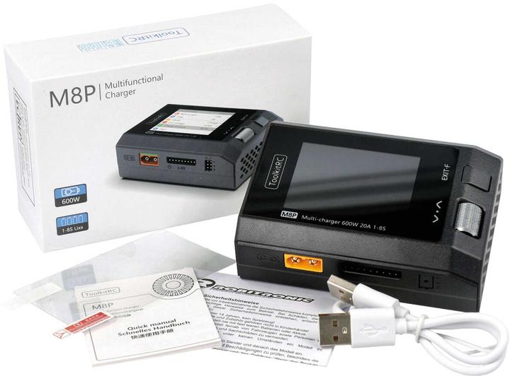 Actual product image Toolkitrc Charger M8P 1-8S, DC 600W