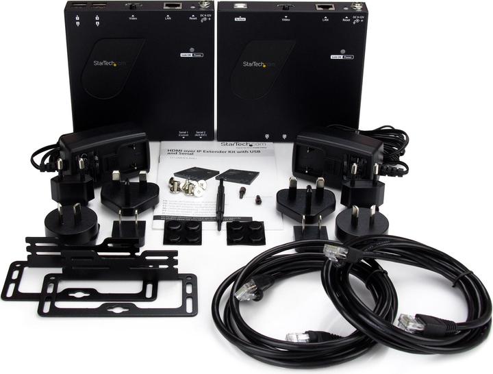 Produktbild StarTech HDMI und USB über IP Ethernet LAN Netzwerk Extender Kit - 100m - 1080p (CAT Extender)