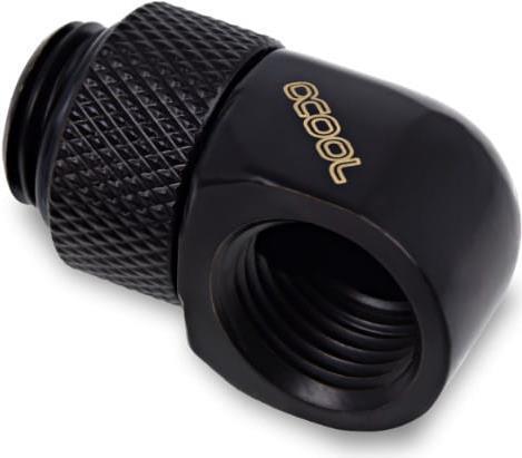 Produktbild Alphacool Eiszapfen L-Verbinder drehbar G1/4 AG auf G1/4 IG - 4pcs Set Deep Black